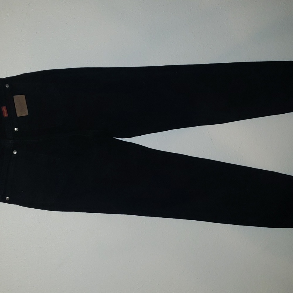 Vintage 1980's Wrangler Black High Waisted Denim Jeans - Picture 4 of 6
